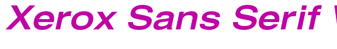 Xerox Sans Serif Wide Bold Oblique